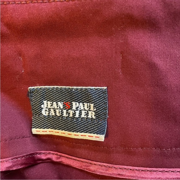 Jean Paul Gautier burgundy velvet skirt - Picture 2 of 6